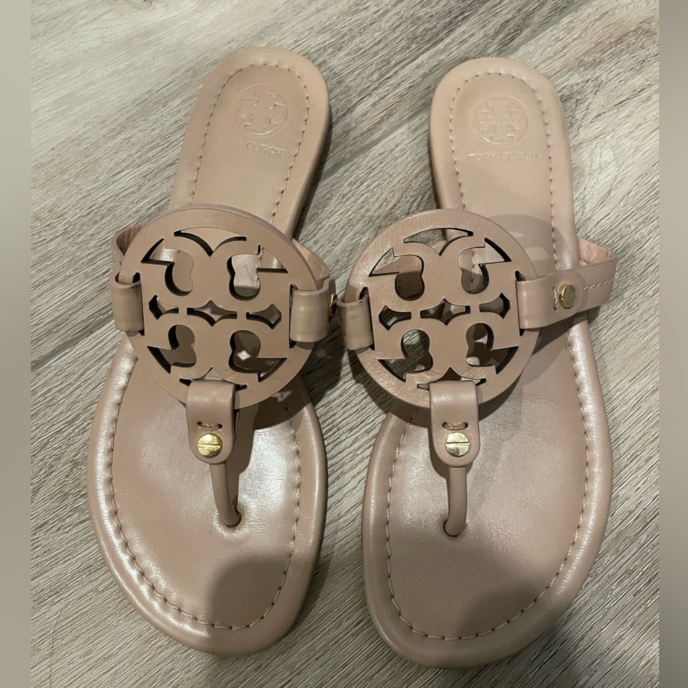 Tory Burch Miller Sandals - Size 6 - Tan